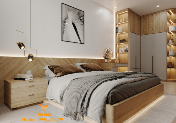 phòng ngủ gỗ an cường